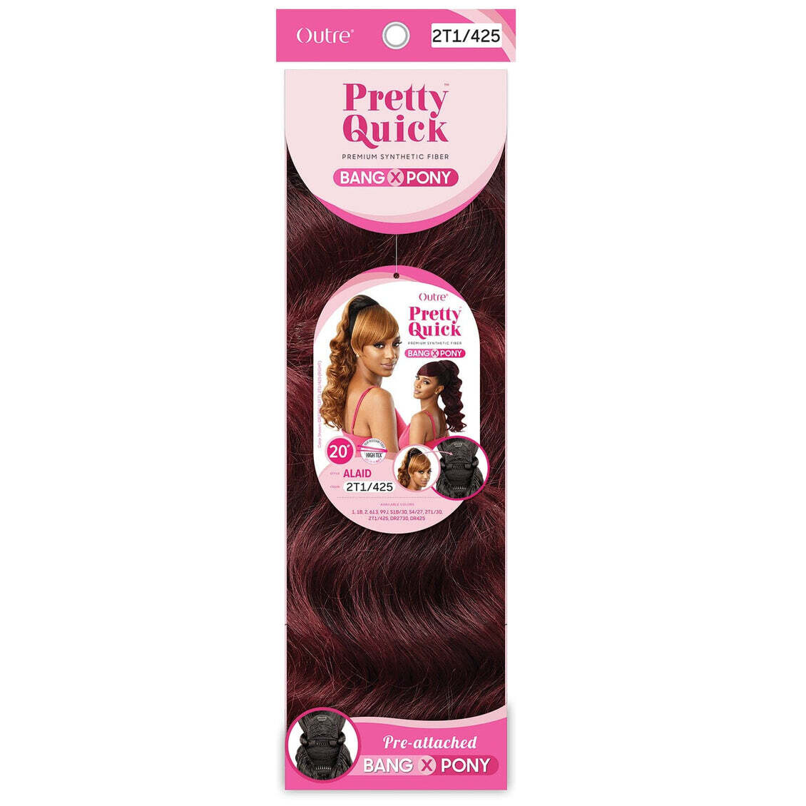 Outre Quick Bang &amp; Ponytail Color: Alaid 613