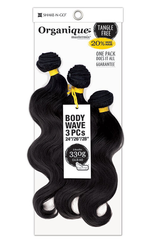 Shake N Go Organique Mastermix 3Pcs Body Wave 24&quot;/26&quot;/28&quot; Color: 2