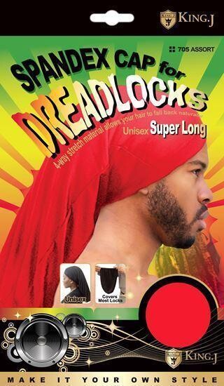DreadLocks Spandex Cap Super Long-Red