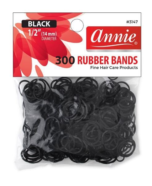 Rubber Bands Black 300pcs