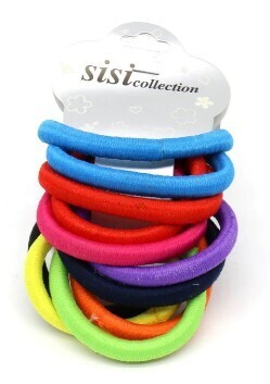 Elastic Bands Assorted Colors 12pc