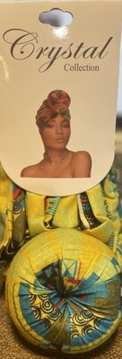 Head Wrap-Yellow Teal---425