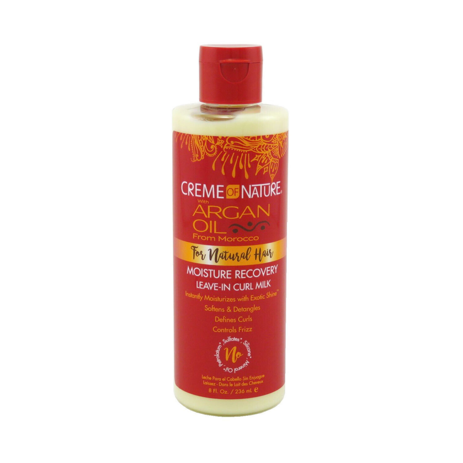 Creme Of Nature Argan Oil Leave In Curl Hair Milk 8oz