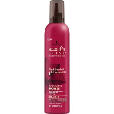 Schwarzkopf Smooth N&#39; Shine Straight Bodifying Mousse -9oz
