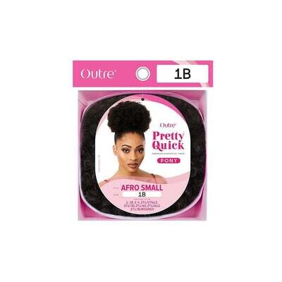 Outre Pretty Quick Synthetic Ponytail -Afro Small Color: 1B