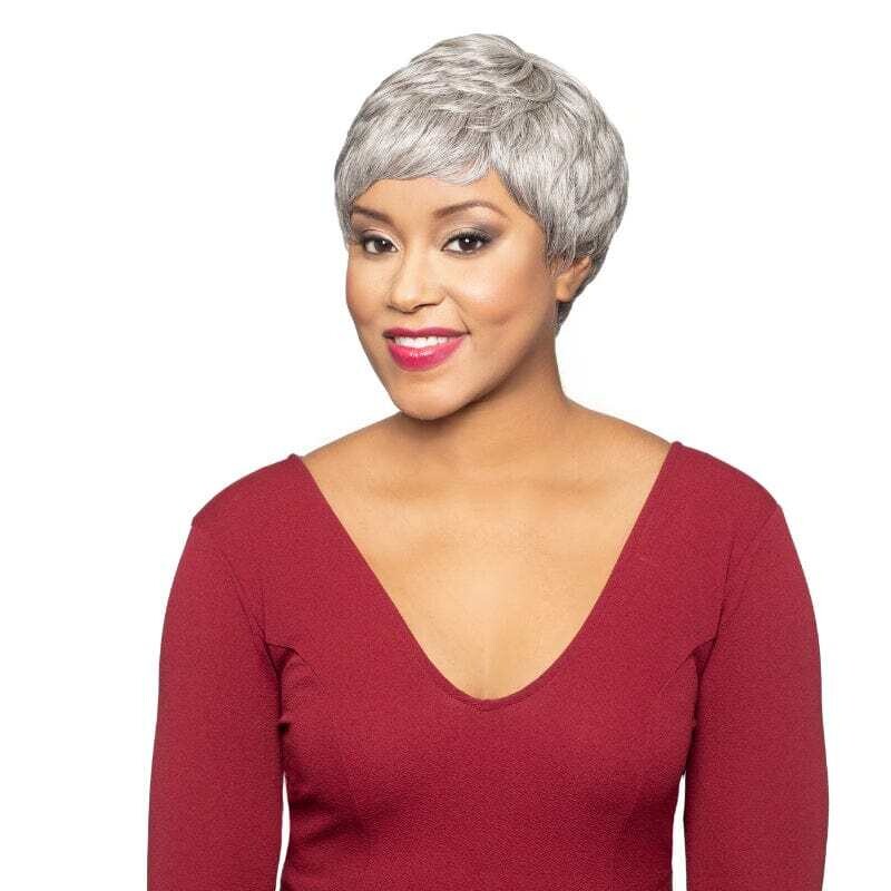 Foxy Silver Human Hair Wig “Janise” Color: 44