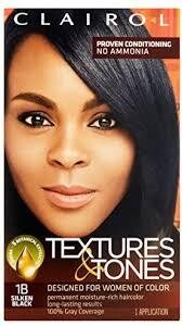 Clairol Textures &amp; Tones - Silken Black 1B