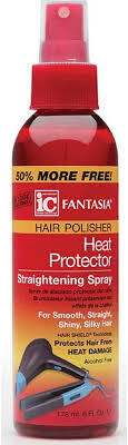 Fantasia Hair Polisher Heat Protector Straightening Spray 6oz