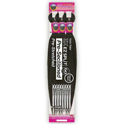 Janet Collection 3X EZ SPLIT PRE-STRETCHED BRAID 60” Color: 1B