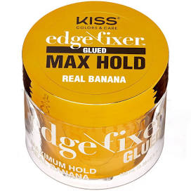 KISS Edge Fixer Glued Max Hold 1oz Real Banana