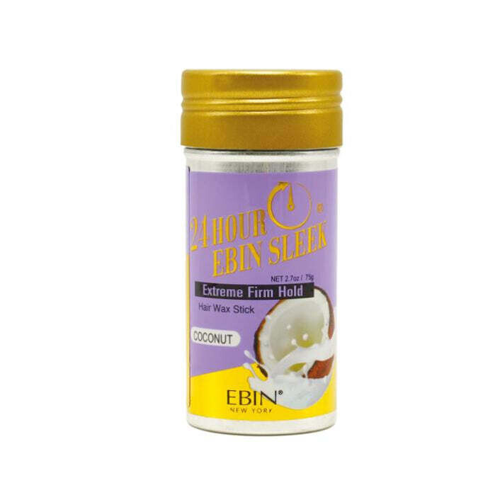 EBIN 24 Hour Edge Tamer Extreme Firm Hold Hair Wax Stick Coconut 2.7oz