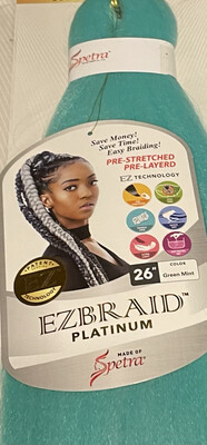 Spetra EZ Braid Platinum 26&quot; Color: Green Mint
