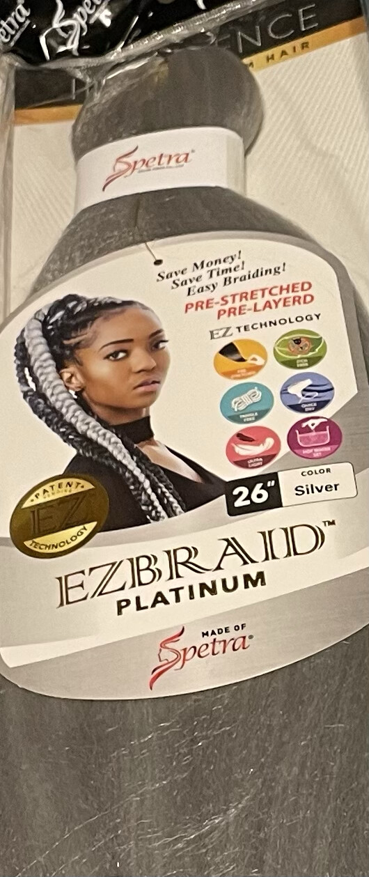 Spetra EZ Braid Platinum 26&quot; Color: Silver