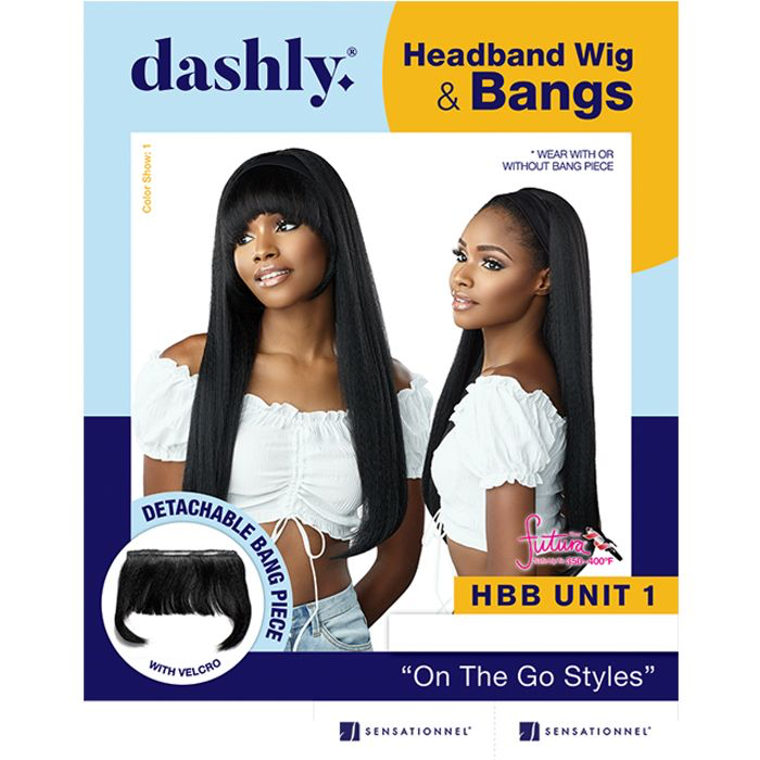 Sensationnel Dashly Headband Wig &amp; Bang UNIT 1 Color:1