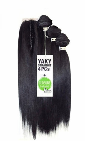 Shake N Go Organique Mastermix YAKY STRAIGHT 4PCS 14”,16”,18” +Closure Color:2