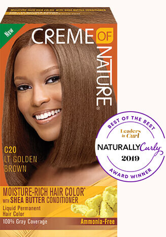 Creme Of Nature Moisture Rich Hair Color: Lt Golden Brown C20