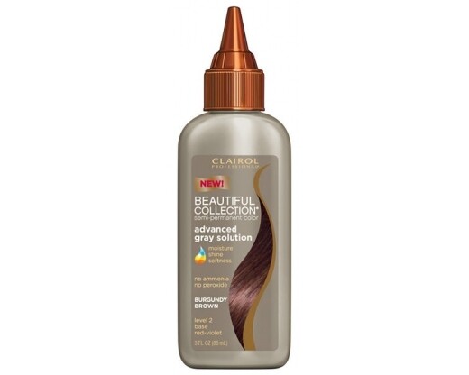 Clairol Beautiful Collection Advanced Gray Solution-Burgundy Brown 2RV