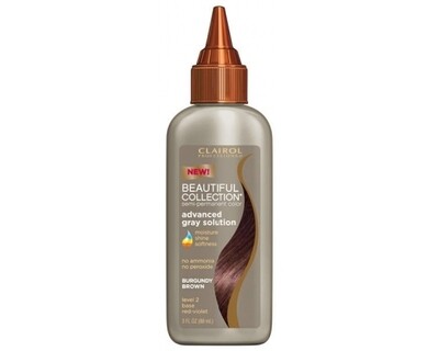 Clairol Beautiful Collection Advanced Gray Solution-Burgundy Brown 2RV