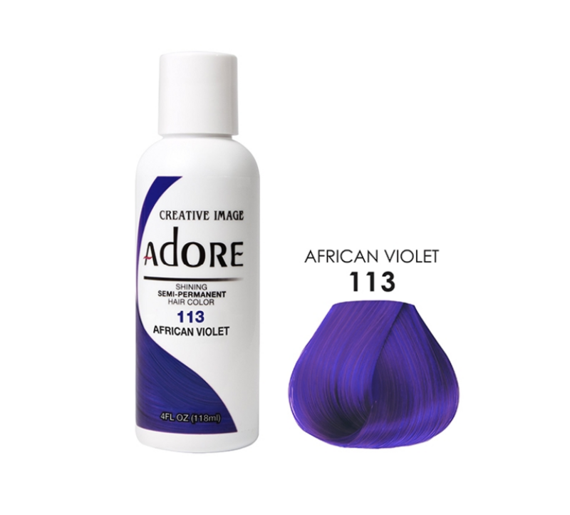 Adore Semi Permanent Hair Color: African Violet 113