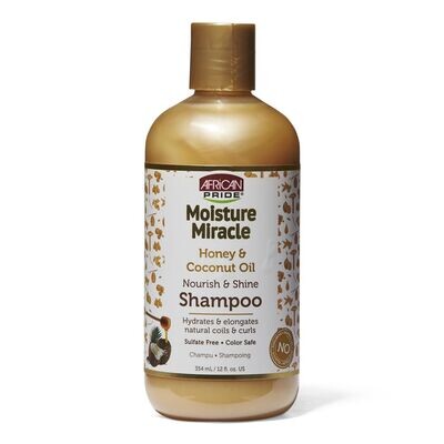 African Pride Moisture Miracle Honey &amp; Coconut Oil Shampoo 12oz