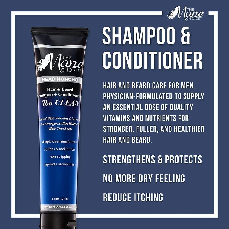 Mane Choice Hair &amp; Beard Shampoo &amp; Conditioner 6oz