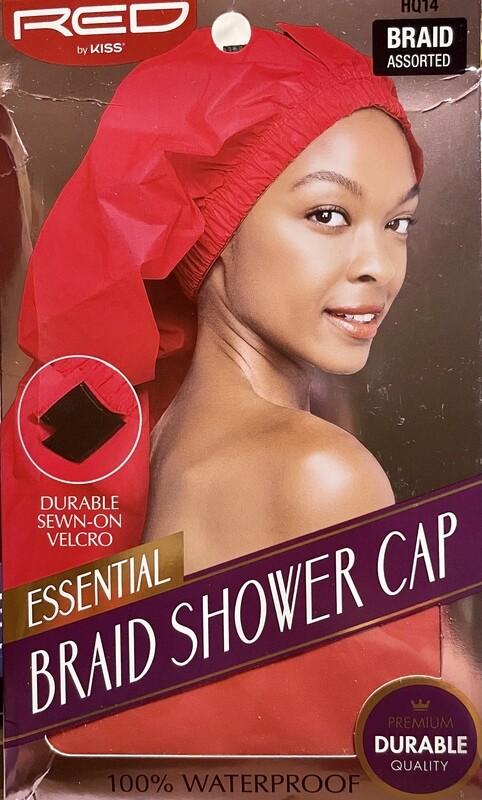 Red By Kiss Braid Shower Cap Red