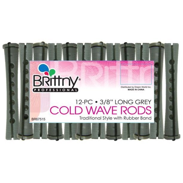 Cold Wave Rods-3/8” Long Gray 12pc