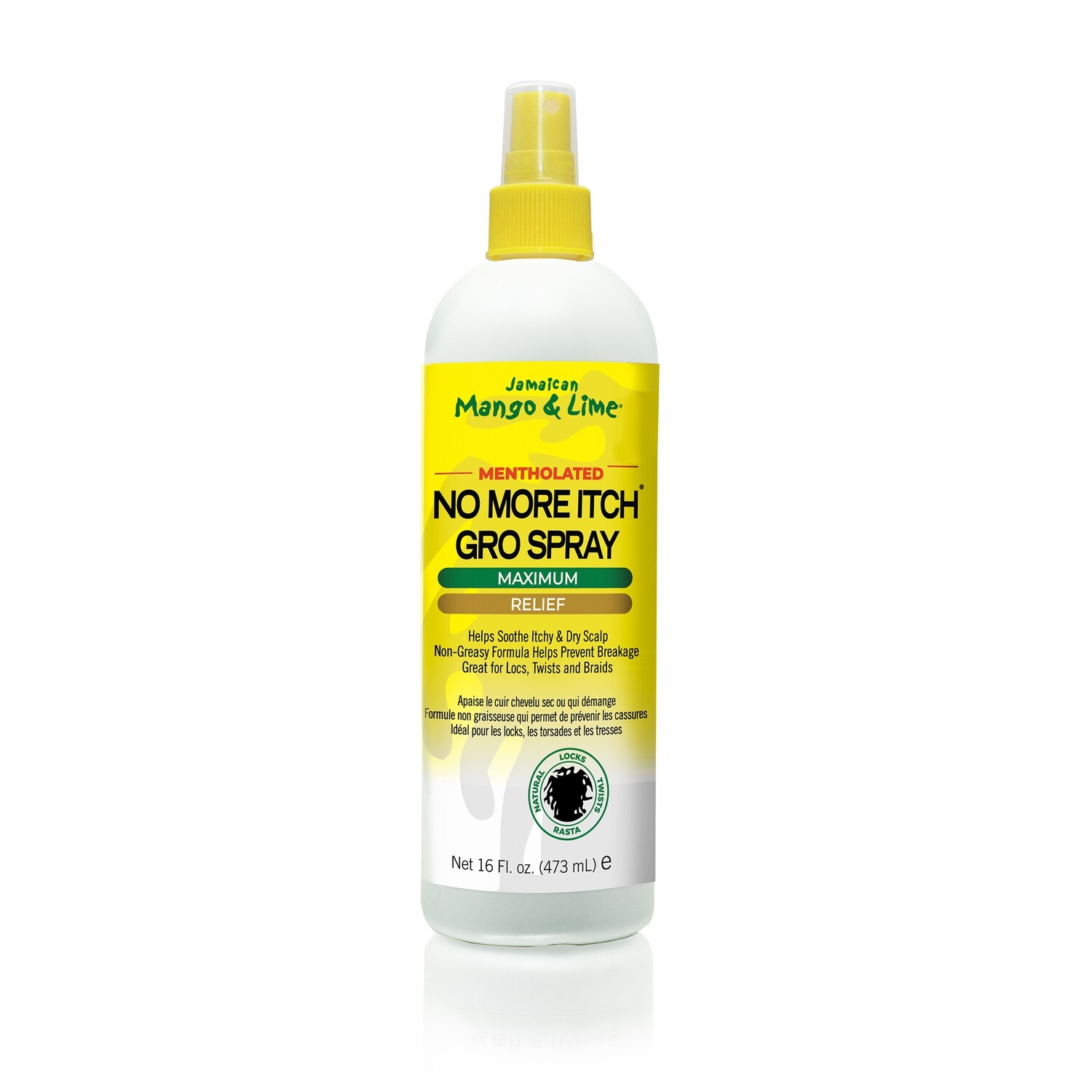 Jamaican Mango &amp; Lime No More Itch Gro Spray Maximum Relief 16oz