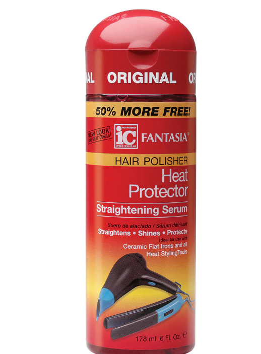 Fantasia Hair Polisher Heat Protector Straightening Serum 6oz