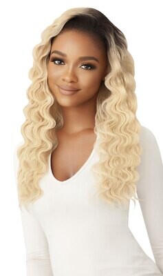Outre Quick Weave Synthetic Half Wig -Style:Taurelle Color:DR Champagne Blonde