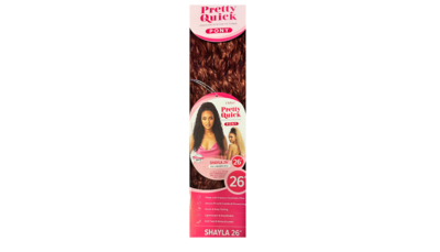 Outre Quick Wrap Ponytail Shayla 26” Color: DR2/Cinnamon Wine