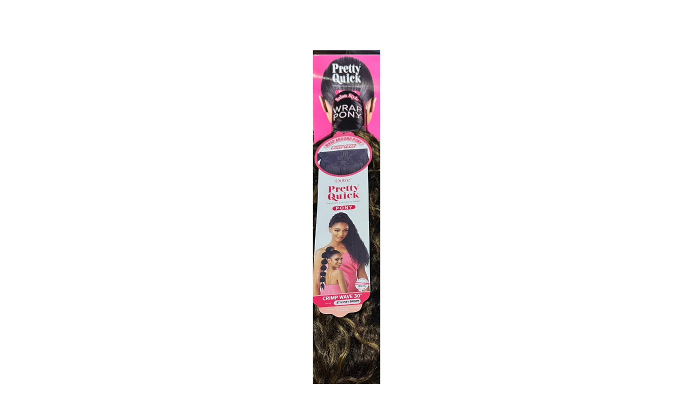 Outre Quick Wrap Ponytail Crimp Wave 30” Color: St Honey Brown