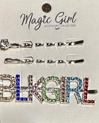 BLKGIRL 3pc Bob Pin-Silver---974