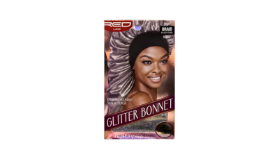 Red By Kiss Braid Glitter Bonnet  Black Pearl