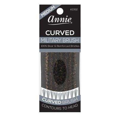 Curved Military Brush-Medium