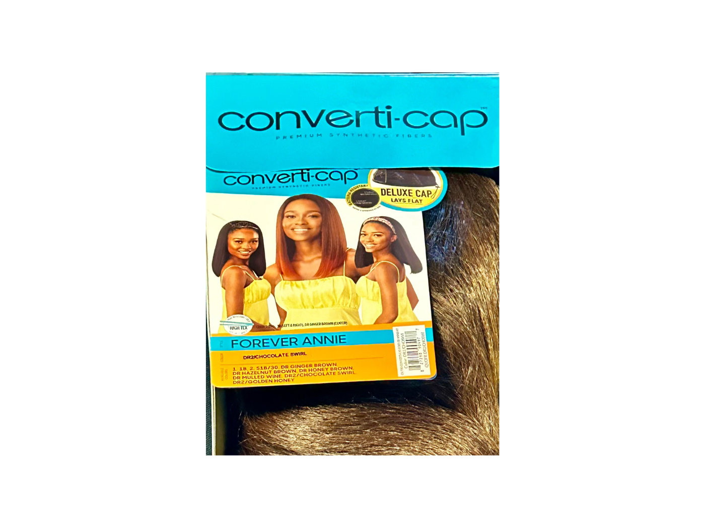 Outre Converti-Cap Forever Annie 14&quot; Color: DR2/Chocolate Swirl