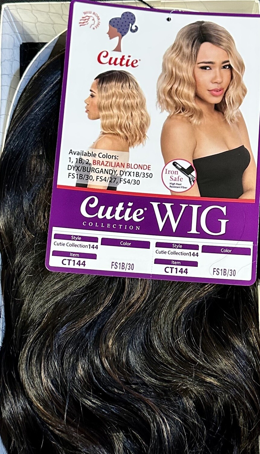 Cutie Collection Wig Style 144 Color:FS 1B/30