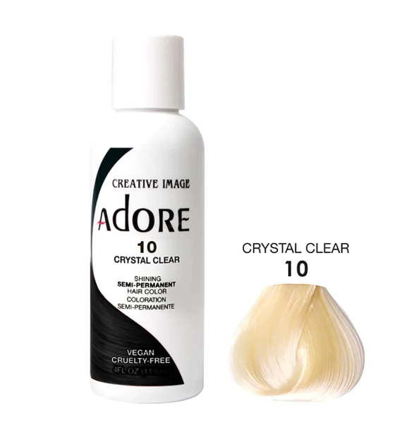 Adore Semi Permanent Hair Color: Crystal Clear 10