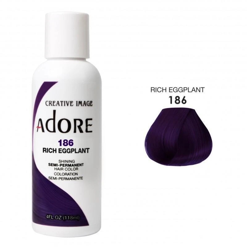Adore Semi Permanent Hair Color: Rich Eggplant 186