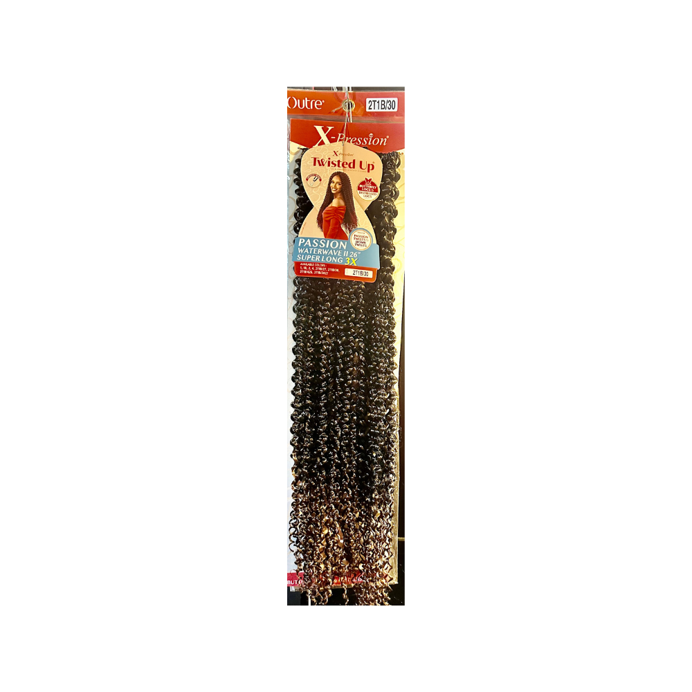 Outre X-pression Twisted Up Passion Butterfly Curl 26&quot; Superlong 3x Color:2T1B/30