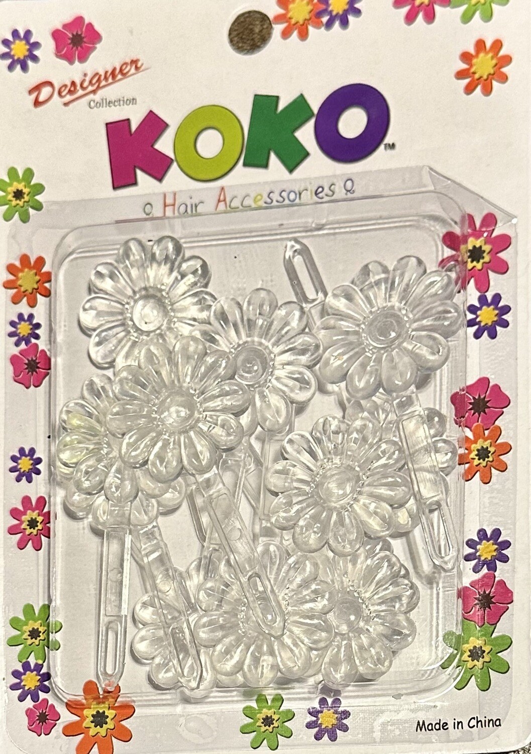 Barrettes - Daisy Clear 1043