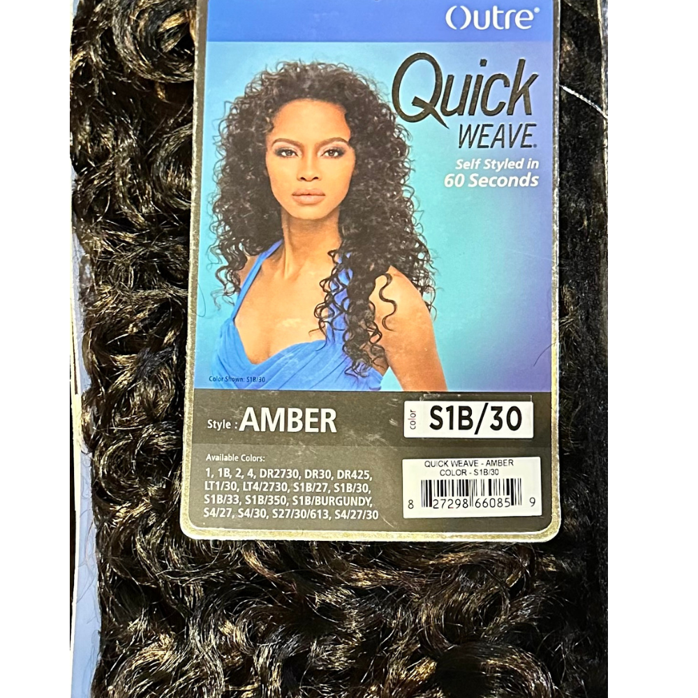 Outre Quick Weave Synthetic Wig Amber Color: S1B/30