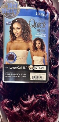 Outre Quick Weave Wet &amp; Wavy Loose Curl 18&quot; Color 2T1/425