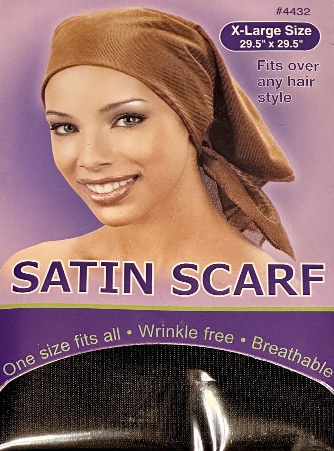 Satin Scarf-Black