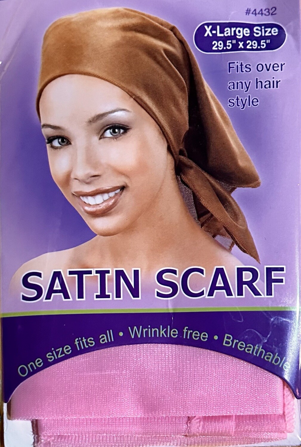 Satin Scarf-Pink