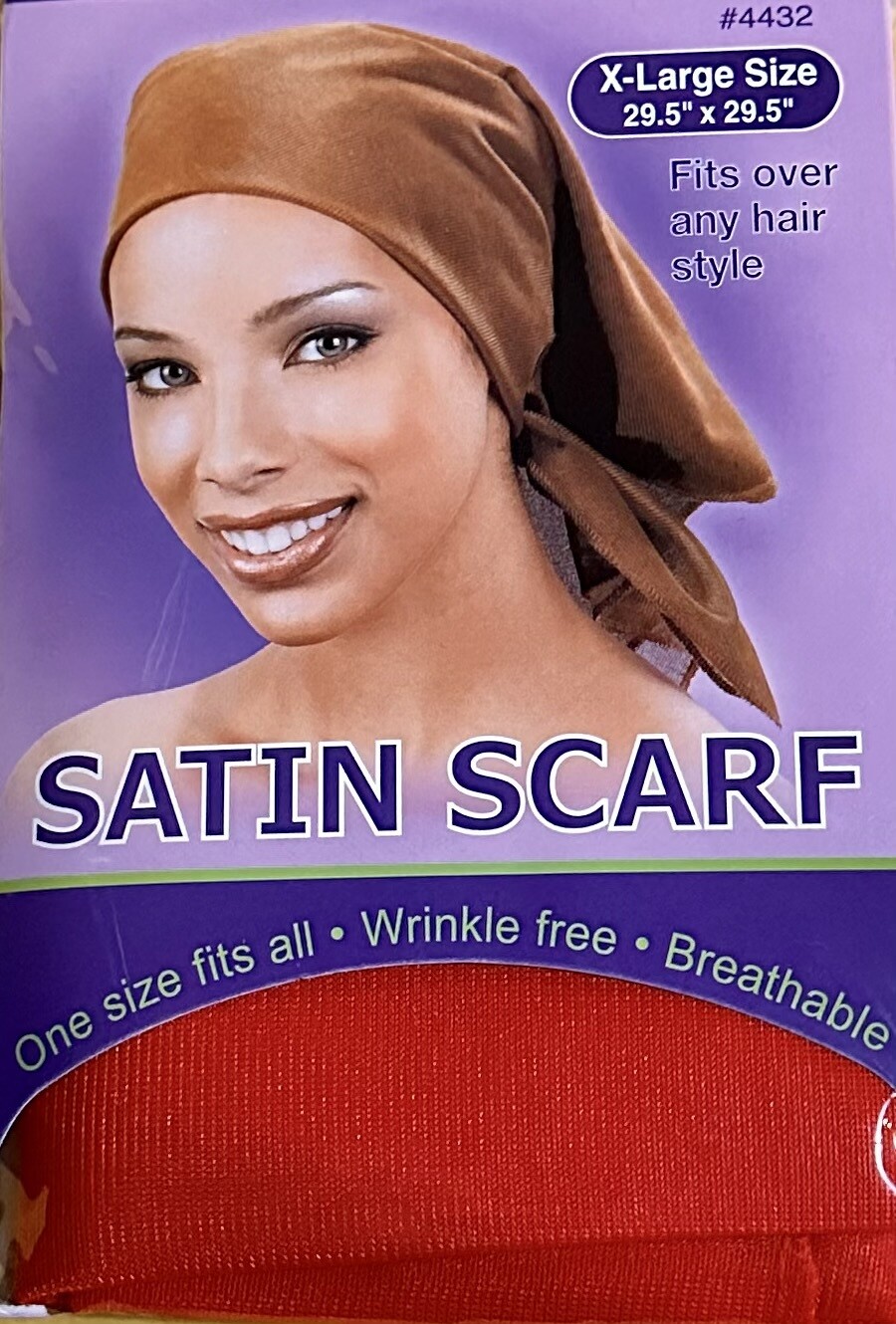 Satin Scarf-Red