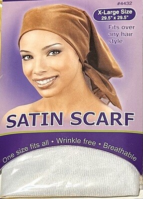 Satin Scarf-White