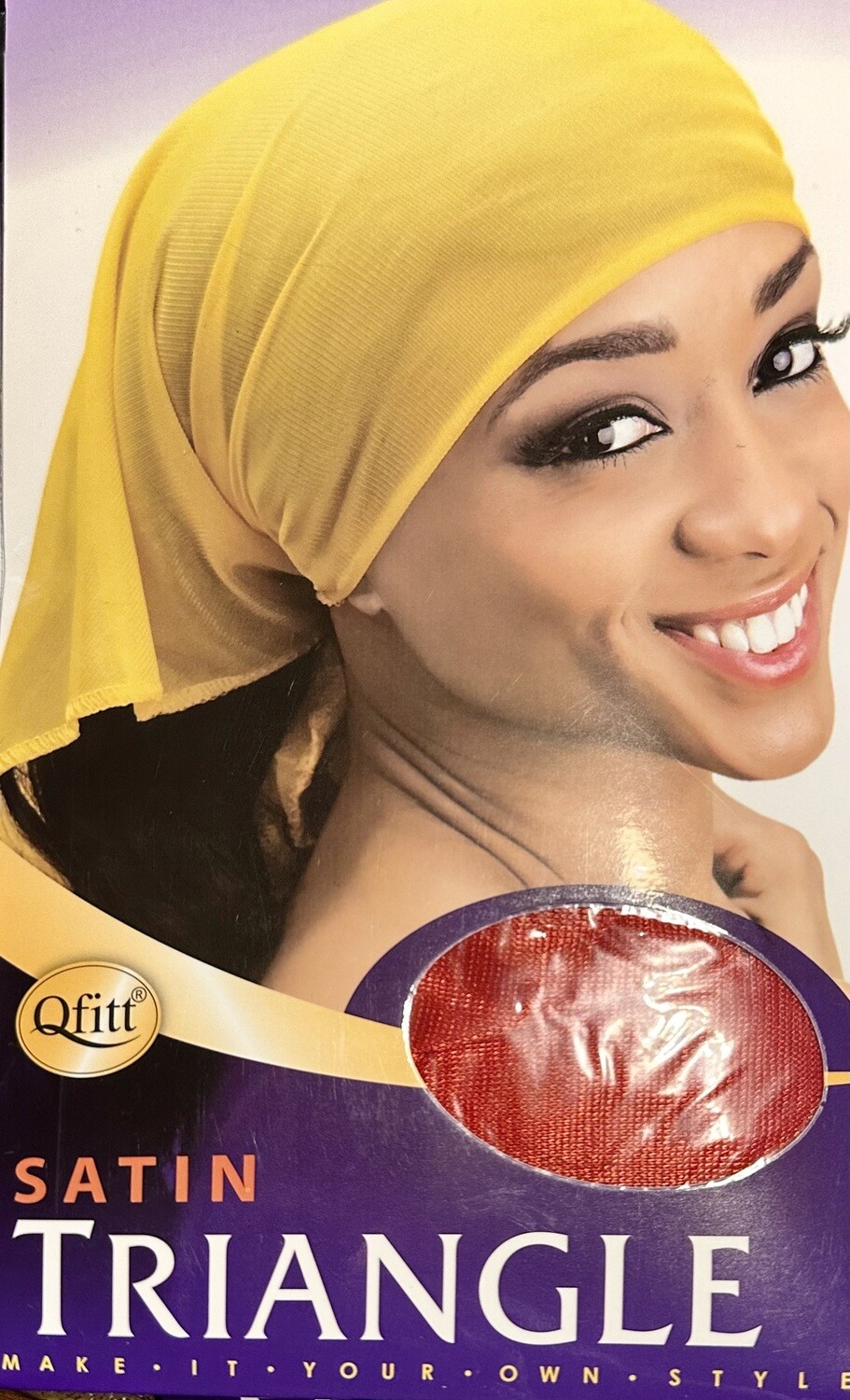 Satin Triangle- Red