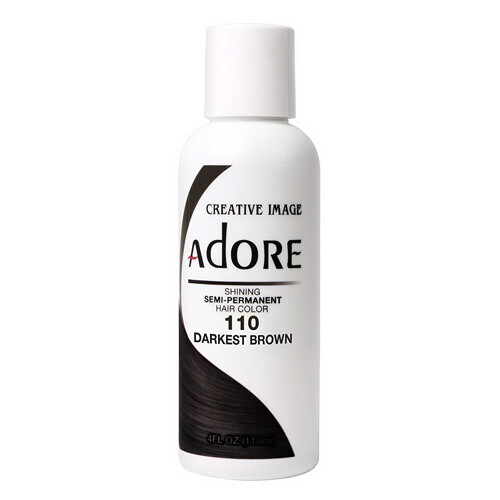 Adore Semi Permanent Hair Color: Darkest Brown 110