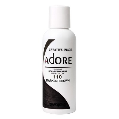 Adore Semi Permanent Hair Color: Darkest Brown 110